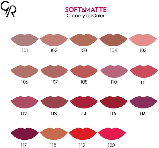 Golden Rose Soft & Matte Creamy Long Lasting Liquid Lipstick Matte 114 5.5gr