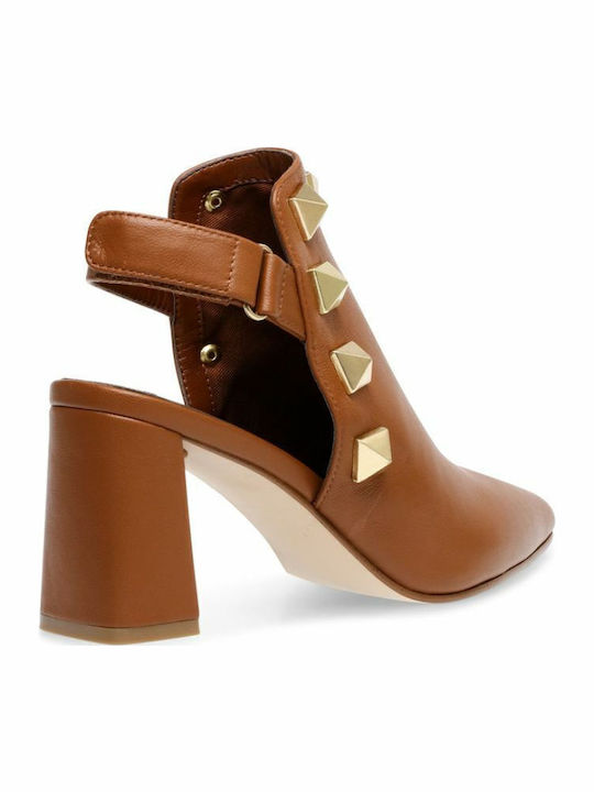 Lotta Leder Stiefeletten Damen Braun