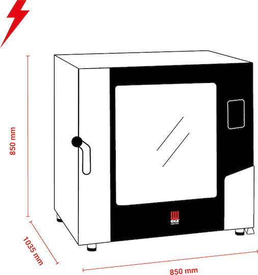 EKA MKF 664 BM Electric Oven with Steam 10.4kW MKF 664 BM