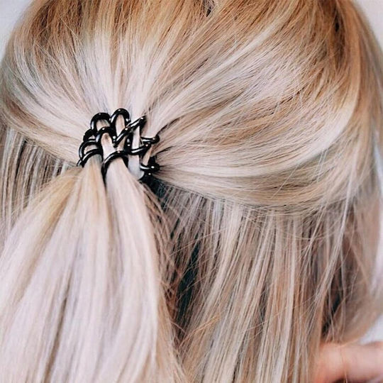 Invisibobble Slim 3τμχ Coil Hair Ties Black 3pcs