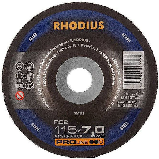 Rhodius RS2 Grinding Disc for Metal 115mm 200184