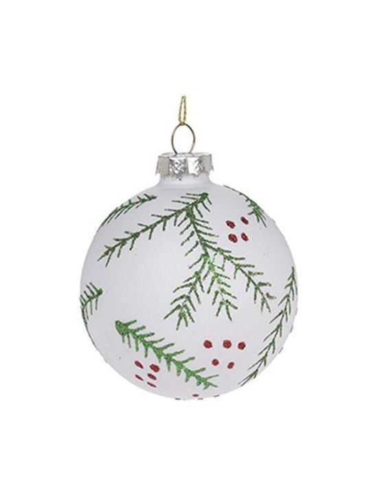 JK Home Decoration Christmas Glass Ball Ornament 12pcs (Μiscellaneous Designs)