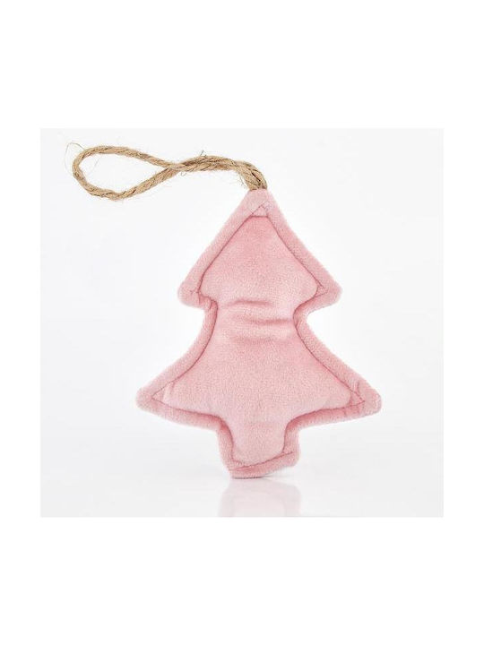 Eurolamp Christmas Fabric Tree Ornament Pink 2.5x10cm