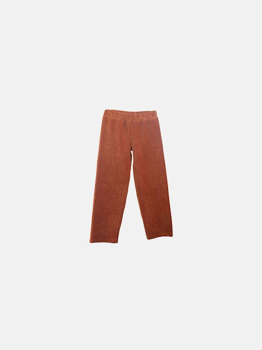 Joyce Kids Sweatpants Set Brown