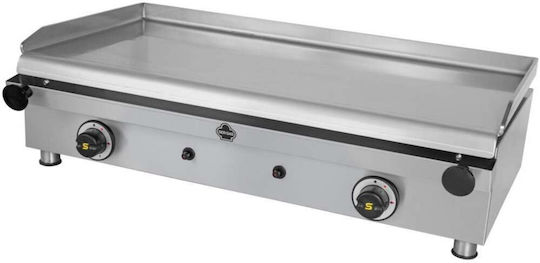 Sergas P80 Commercial Flat Top LPG Griddle with Flat Plate 10kW 80x43.5x23cm
