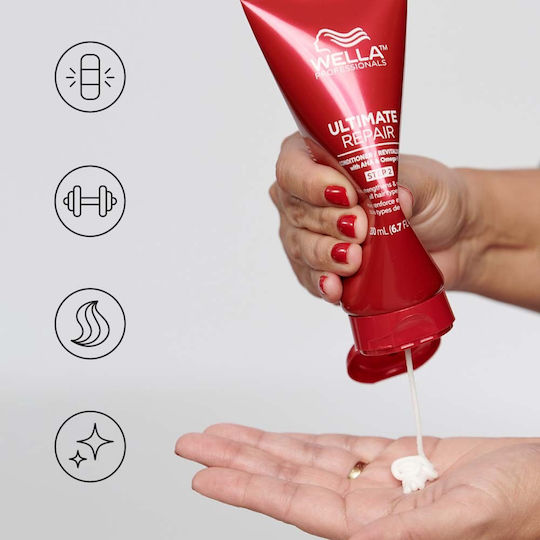 Wella Ultimate Repair Conditioner Αναδόμησης/Θρέψης για Όλους τους Τύπους Μαλλιών 200ml