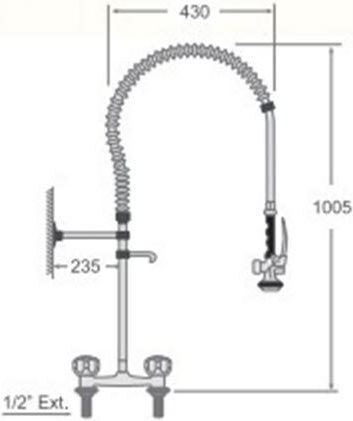 Caff S.L. Aspersor Înălțime 125 cm