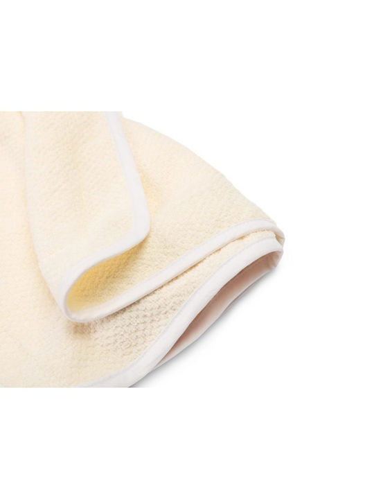 Sensillo Baby Bath Towel Hooded Ecru 100x100cm