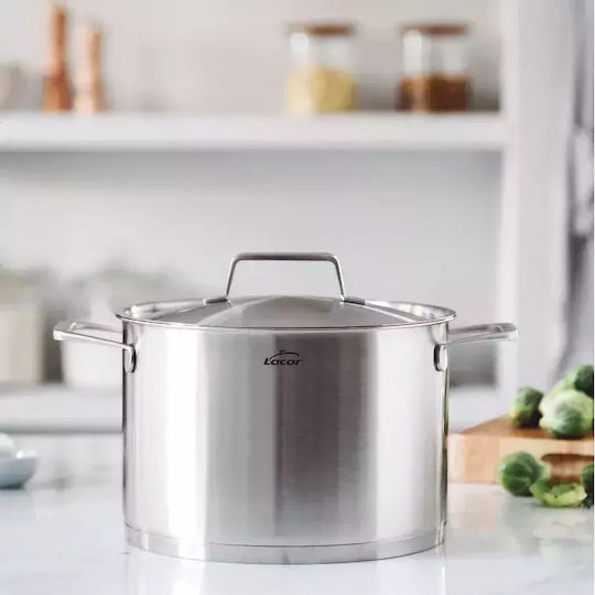 Lacor Foodie Inoxidabilă Aparat de gătit sub presiune Cu Capacitatea 10lt cu Diametru 28cm.