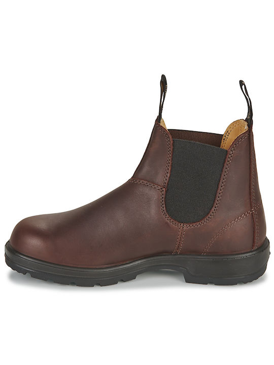 Damen Chelsea Stiefeletten Burgundisch