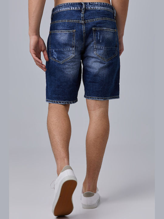 Aristoteli Bitsiani Men's Shorts Jeans Blue