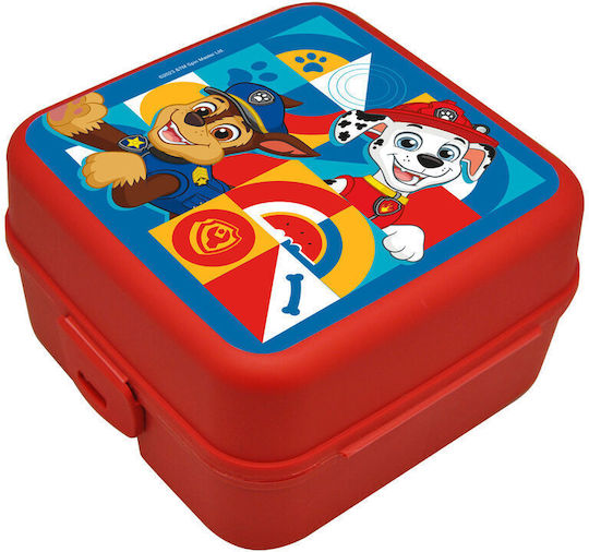 Kids Licensing Πλαστικό Παιδικό Δοχείο Φαγητού Paw Patrol Κόκκινο