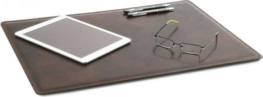 Tuscany Leather Single Desk Pad Leather Dark Brown 55x40cm