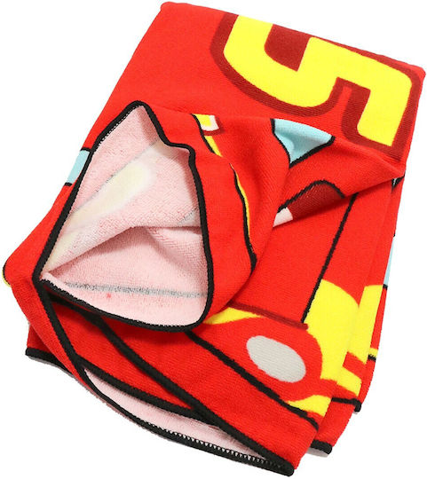 Disney Cars Kids Beach Towel Red Disney Cars 140x70cm