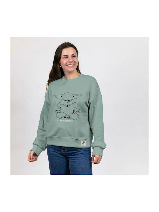 Cerda Sweatshirt Star Wars Green Cotton