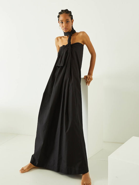 Souvenir Summer Maxi Evening Dress Black