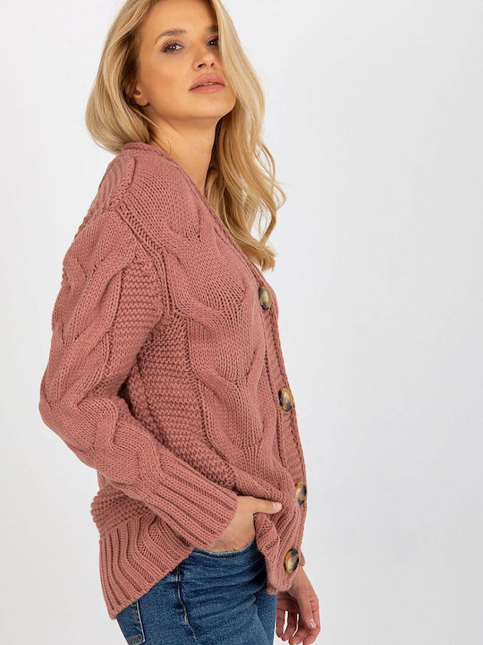 Rue Paris Long Women's Cardigan Pink