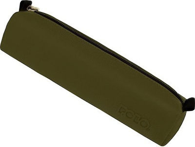 Polo Pencil Case Barrel with 1 Compartment Green