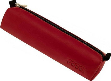 Polo Pencil Case 1pcs Barrel with 1 Compartment Red