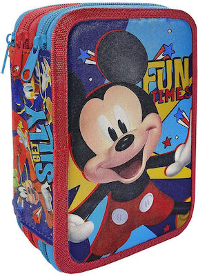 Disney Pencil Case Full with 3 Compartments Multicolored