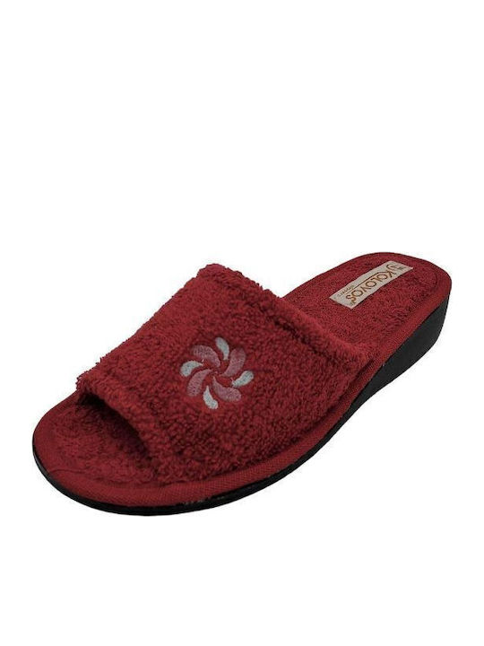 Terry Winter Women's Slippers Burgundy