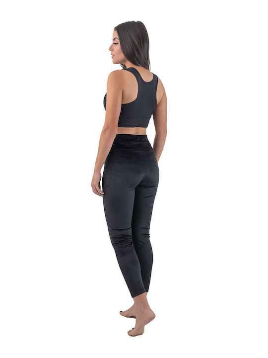 My Wrap Women's Cropped Legging High Waisted Black