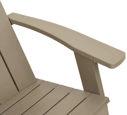 Outdoor-Sessel Hölzernes Braun 75x88.5x89.5εκ.