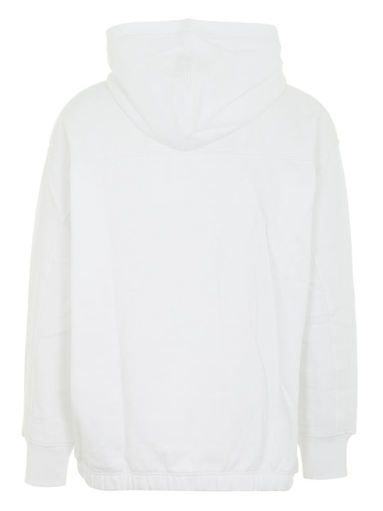 Calvin Klein Herren Sweatshirt mit Kapuze Bright White