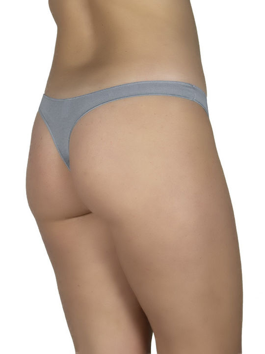 A.A UNDERWEAR Cotton Women's String Gray