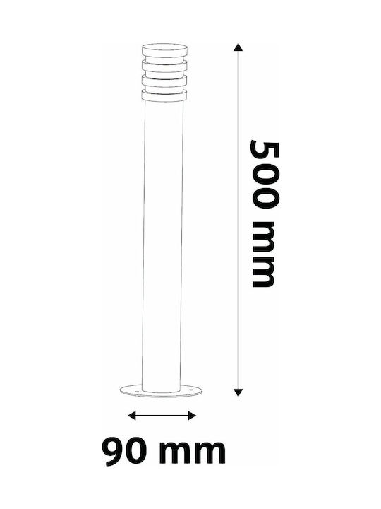 Avide AOLPL Sun NW AN Outdoor Floor Lamp Small Post LED 1.5W with Natural White Light IP44 Gray