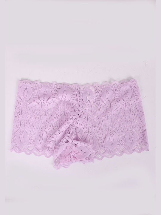 Hana Women's Boxer with Lace Purple