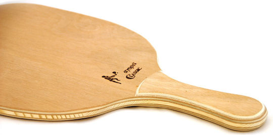 "to agori" Klassischer Strandtennis-Schläger Gelbe 400gr mit Gerader Griff Gelb
