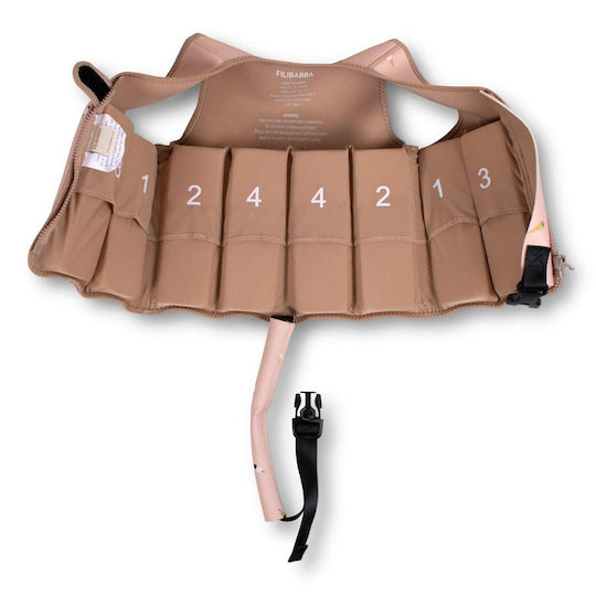Filibabba Kids' Life Jacket with Removable Bricks Pink