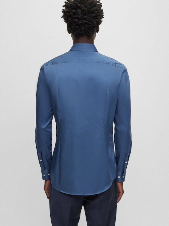 Hugo Boss Men's Shirt Long Sleeve Blue