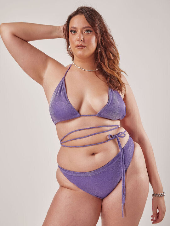 Gigi Set Bikini Τριγωνάκι Μωβ