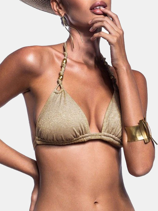 Bikini Triangle B Cup With Padding Floral Khaki
