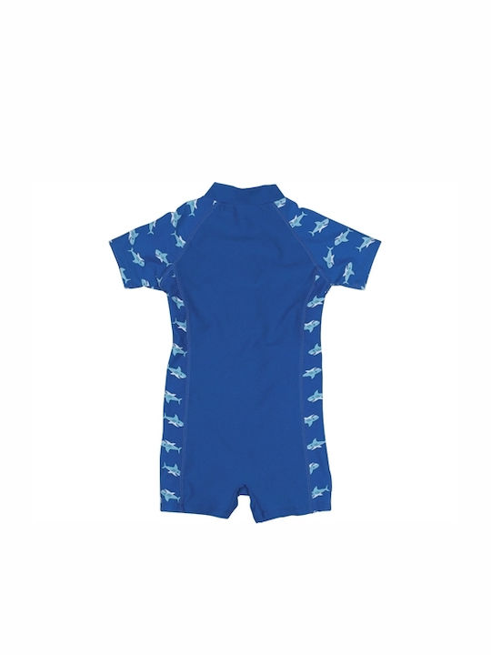 Playshoes Kids Swimwear One-Piece Sunscreen (UV) Blue