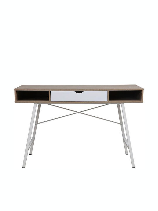 Desk Yamin White / Natural 120x48x76cm