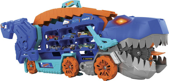 Hot Wheels City Ultimate T-Rex Transporter Track Mega Transporter 1:64 for Ages 4+