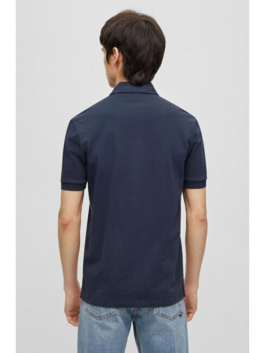 Hugo Boss Ανδρικό T-shirt Κοντομάνικο Polo Navy Μπλε