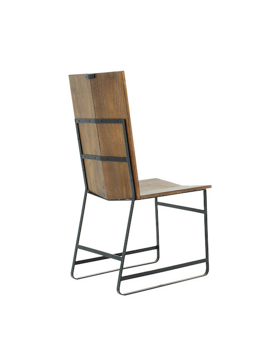 Elora Dining Room Wooden Chair Brown 45x45x100cm