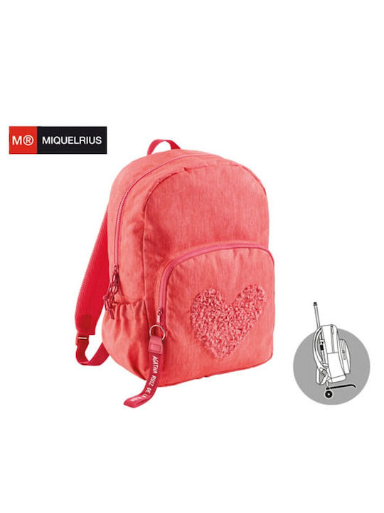 Miquelrius Cuore School Bag Backpack Elementary, Elementary Pink with Water Bottle Holder 24Liters