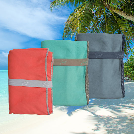Flamingo Beach Towel Gray 150x75cm.