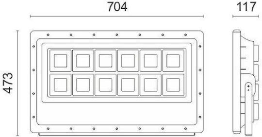 Spot Light Στεγανός Προβολέας LED 500W Ψυχρό Λευκό 6000K IP65