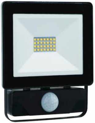 Spot Light Rezistent la apă Proiector LED 10W Alb Rece 6000K cu Senzor de Mișcare IP65