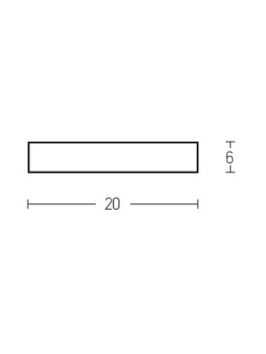 Zambelis Lights Lamp Wall White 20x10x6cm Zambelis Lights Lamp Wall White 20x10x6cm
