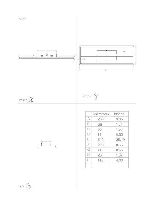 Eglo Calagrano-Z Smart Ceiling Mount Light 64cm Black with Integrated LED and Remote Control