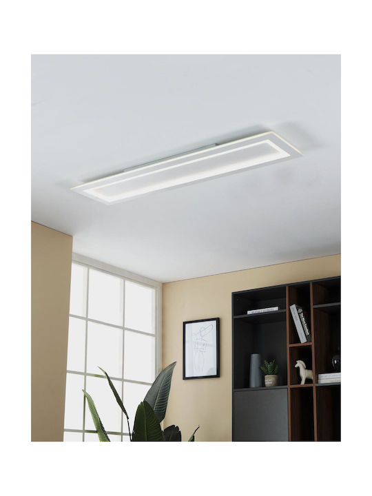 Eglo Padrogiano-Z Smart Ceiling Mount Light 120cm White with Integrated LED