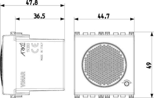 Vimar Doorbell Gray