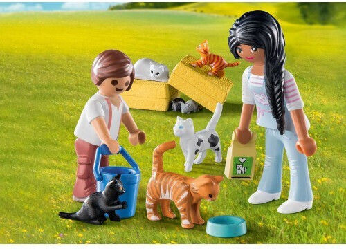 Playmobil Land Familie mit Kätzchen für 4-10 Jahre